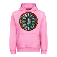 Fuchsia Pink turquoise gemstone christmas ornament Urban Hoodie - Jasminsmagicworld