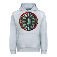 Heather Grey turquoise gemstone christmas ornament Urban Hoodie - Jasminsmagicworld