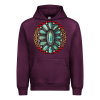 Mauve Wine turquoise gemstone christmas ornament Urban Hoodie - Jasminsmagicworld