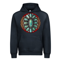 Navy turquoise gemstone christmas ornament Urban Hoodie - Jasminsmagicworld