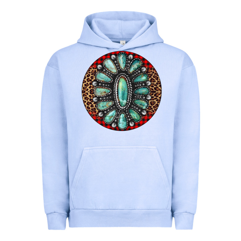 Turquoise Gemstone Christmas Ornament Urban Hoodie by Jasminsmagicworld | Teevron