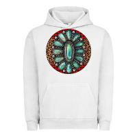 Pigment Lunar Rock turquoise gemstone christmas ornament Urban Hoodie - Jasminsmagicworld