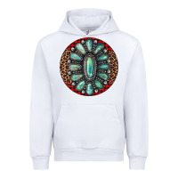 White turquoise gemstone christmas ornament Urban Hoodie - Jasminsmagicworld