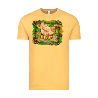 Vintage Mustard st patricks day farm chicken gold eggs leopard serape glitter Vintage Tee - Artiststas