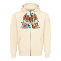 Sandshell Afro woman nail art Zipper Hoodie - RanaPortraitStore