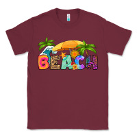 Burgundy beach Classic Tee - RanaPortraitStore