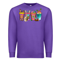 Purple Easter coffee drinks Easter Day Premium Sweatshirt - Neo Western
