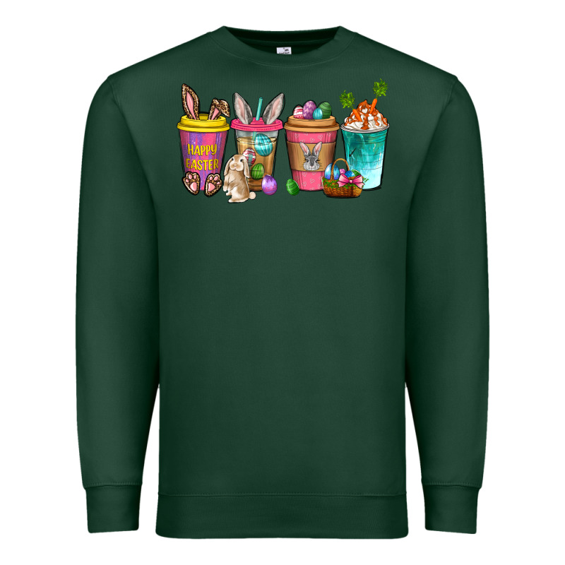 Easter Coffee Drinks Easter Day Premium Sweatshirt by Neo Western | Teevron