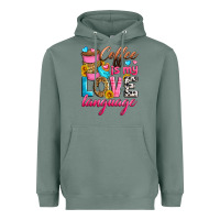 Sage coffee is my love language Heavyweight Hoodie - Zillion Design Studio
