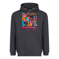 Smoke coffee is my love language Heavyweight Hoodie - Zillion Design Studio