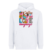 White coffee is my love language Heavyweight Hoodie - Zillion Design Studio