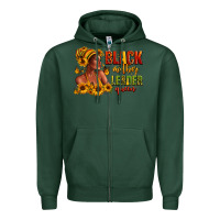 Sports Green Afro American black mother leader queen Zipper Hoodie - RanaPortraitStore