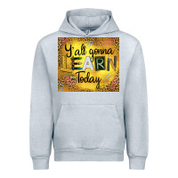 Heather Grey Western Y'all Gonna Learn Today Urban Hoodie - LillyAllenDesigns