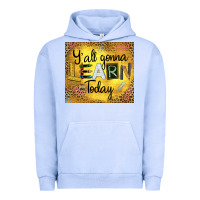 Pigment Grape Ice Western Y'all Gonna Learn Today Urban Hoodie - LillyAllenDesigns