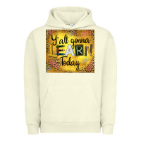 Pigment Pistachio Western Y'all Gonna Learn Today Urban Hoodie - LillyAllenDesigns