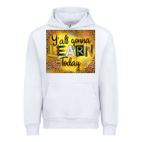 White Western Y'all Gonna Learn Today Urban Hoodie - LillyAllenDesigns