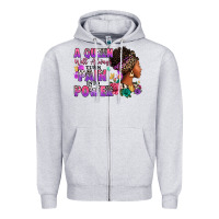 Heather Grey A queen will always turn pain into power Zipper Hoodie - RanaPortraitStore