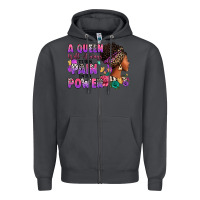 Smoke A queen will always turn pain into power Zipper Hoodie - RanaPortraitStore