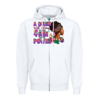White A queen will always turn pain into power Zipper Hoodie - RanaPortraitStore