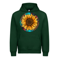 Forest Green sunflower christmas ornament Urban Hoodie - Jasminsmagicworld