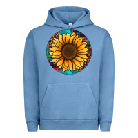 Pigment Pebble Blue sunflower christmas ornament Urban Hoodie - Jasminsmagicworld
