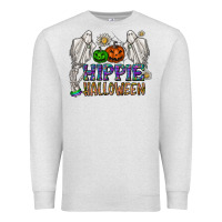 Oatmeal Heather hippie halloween Premium Sweatshirt - CowhideDigitalArt
