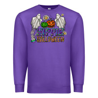 Purple hippie halloween Premium Sweatshirt - CowhideDigitalArt