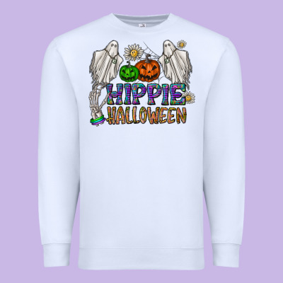 Hippie Halloween Premium Sweatshirt Designed By Cowhidedigitalart