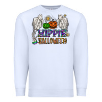 White hippie halloween Premium Sweatshirt - CowhideDigitalArt