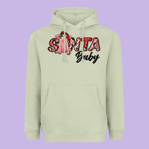 Santa Baby Heavyweight Hoodie Designed By Ranaportraitstore