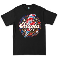 Black Western Mama Patriotic Premium Tee - LillyAllenDesigns