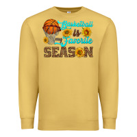 Antique Gold basketball is my favorite season Premium Sweatshirt - HRA Design Shop