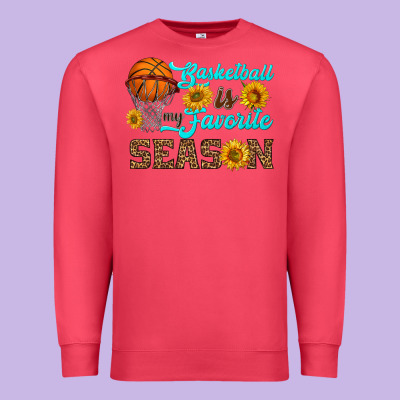 Basketball Is My Favorite Season Premium Sweatshirt Designed By Hra Design Shop