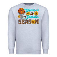 Heather Grey basketball is my favorite season Premium Sweatshirt - HRA Design Shop