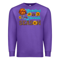 Purple basketball is my favorite season Premium Sweatshirt - HRA Design Shop