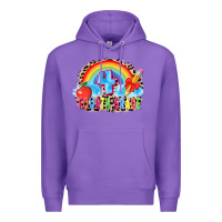 Purple back to school 4 3200x2400 Premium Hoodie - AdoDesignShop
