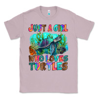 Lilac just a girl who loves turtles Classic Tee - RanaPortraitStore
