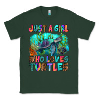 Sports Green just a girl who loves turtles Classic Tee - RanaPortraitStore