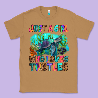 Just A Girl Who Loves Turtles Classic Tee Designed By Ranaportraitstore