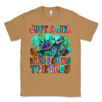 Toasted Coconut just a girl who loves turtles Classic Tee - RanaPortraitStore