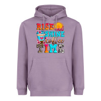 Lavender rise and shine coffee time Heavyweight Hoodie - Zillion Design Studio