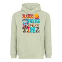Matcha rise and shine coffee time Heavyweight Hoodie - Zillion Design Studio