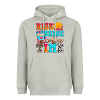 Moon Dust rise and shine coffee time Heavyweight Hoodie - Zillion Design Studio
