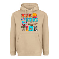 Mushroom rise and shine coffee time Heavyweight Hoodie - Zillion Design Studio