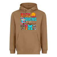 Toasted Coconut rise and shine coffee time Heavyweight Hoodie - Zillion Design Studio