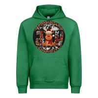 Emerald joy reindeer christmas ornament Urban Hoodie - Jasminsmagicworld