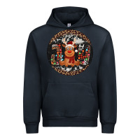 Navy joy reindeer christmas ornament Urban Hoodie - Jasminsmagicworld