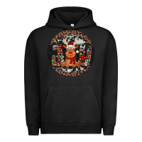 Pigment Black joy reindeer christmas ornament Urban Hoodie - Jasminsmagicworld