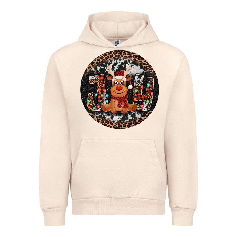 Joy Reindeer Christmas Ornament Urban Hoodie by Jasminsmagicworld | Teevron