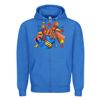 True Royal Autism afro girl sneakers Zipper Hoodie - RanaPortraitStore